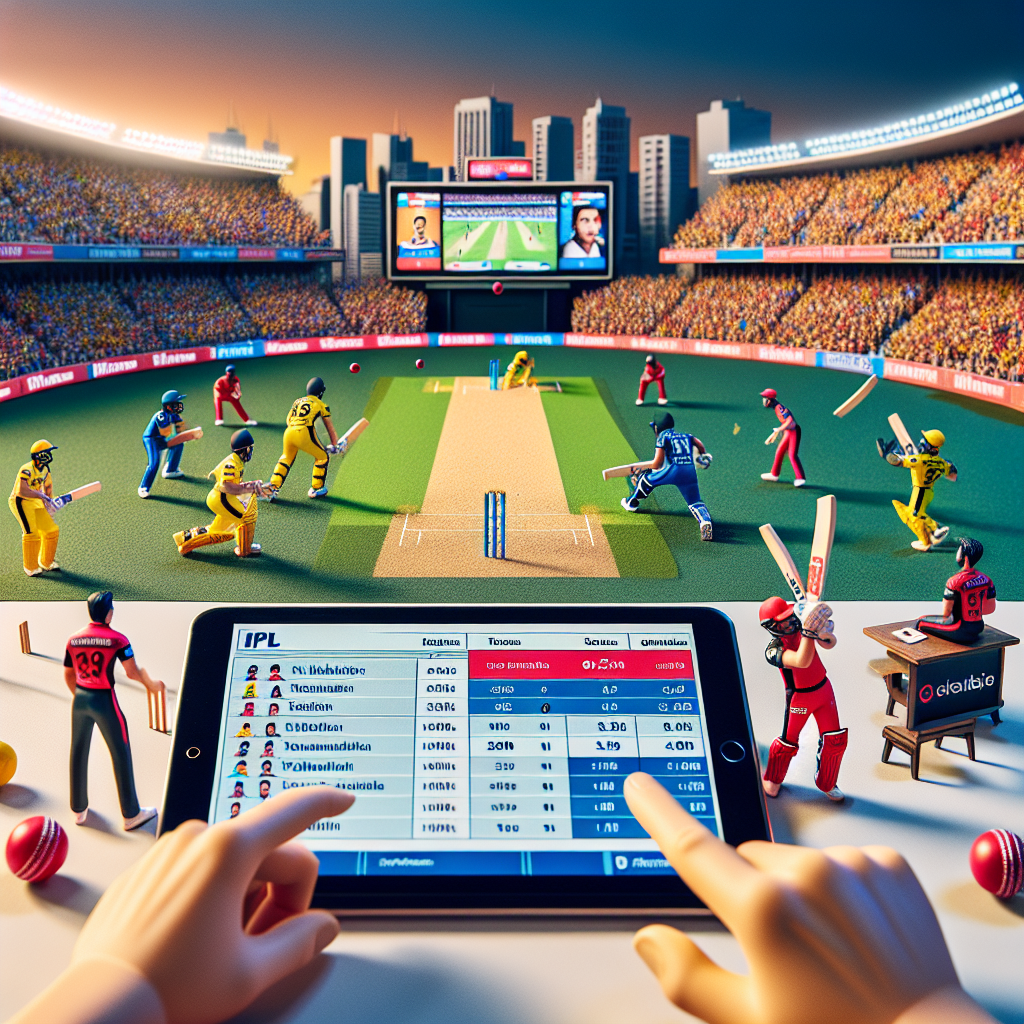 Ipl cricket match table